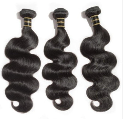 image of human hair body wave bundles wig