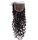 Human Hair Kinky Curly Closure 4x4