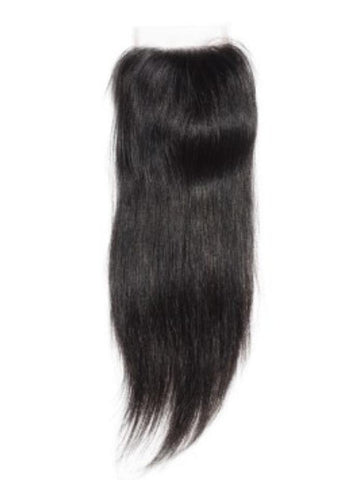 Human Hair Straight Closure 4x4