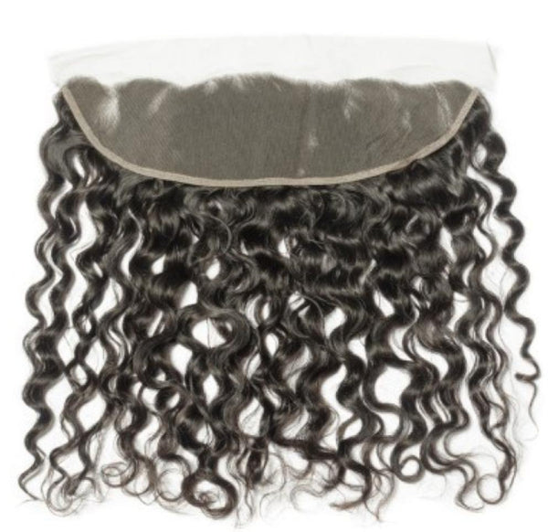 human hair deep wave frontal